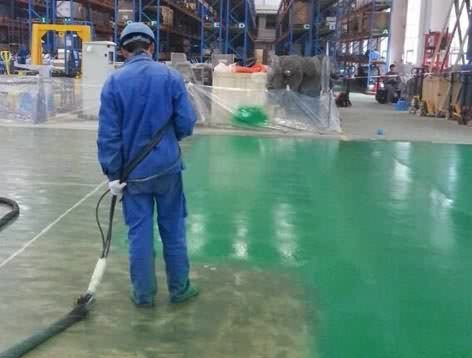 噴涂聚脲涂料車間地坪施工案例